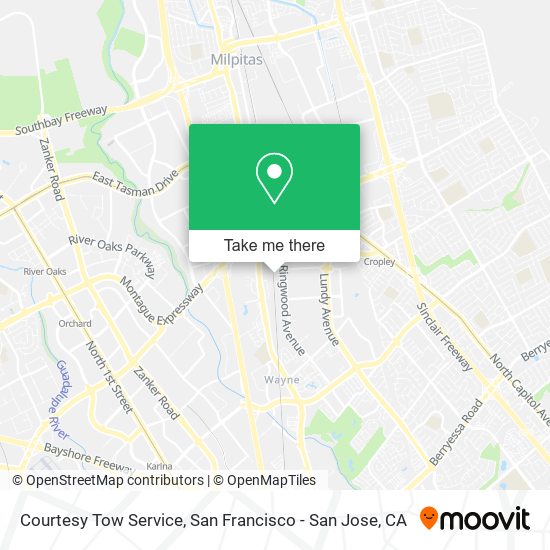 Mapa de Courtesy Tow Service
