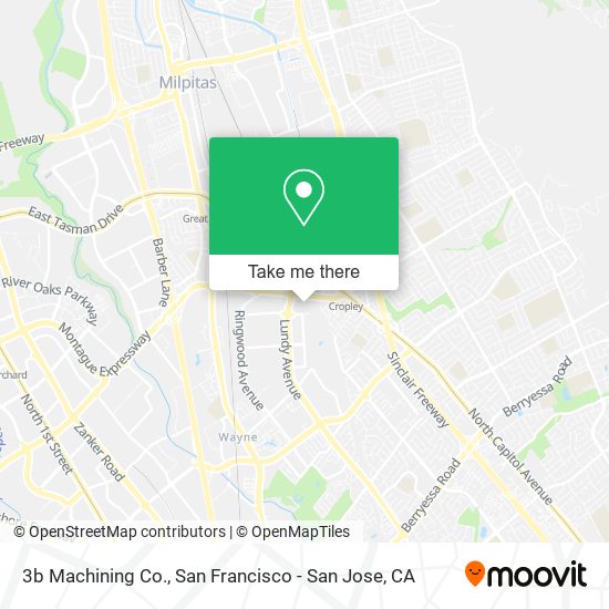 Mapa de 3b Machining Co.
