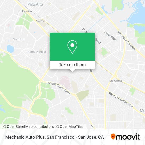 Mapa de Mechanic Auto Plus