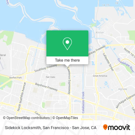 Sidekick Locksmith map