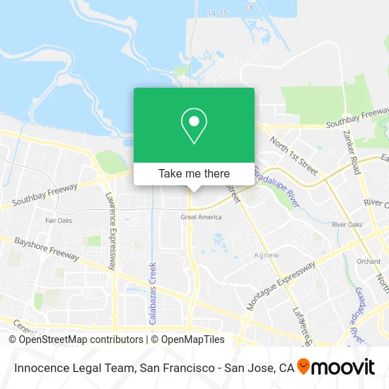 Innocence Legal Team map