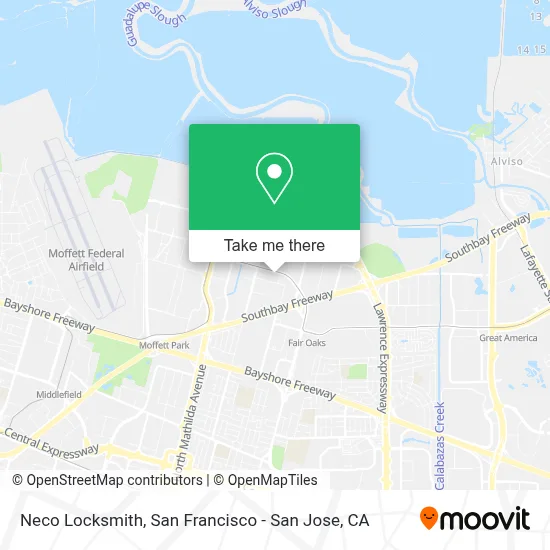 Neco Locksmith map