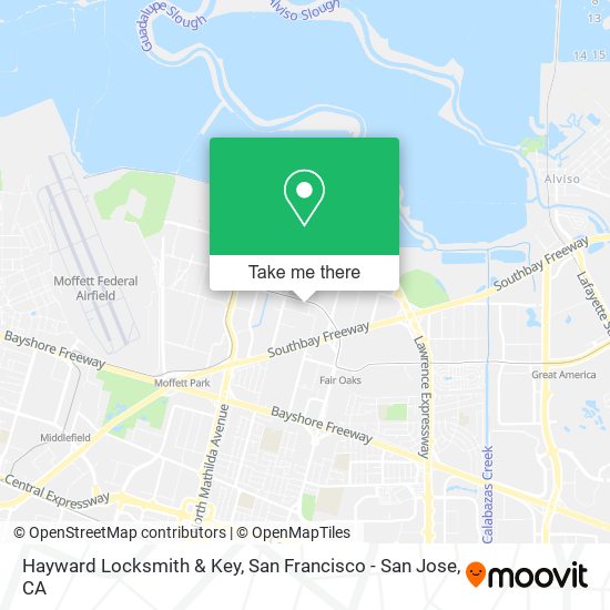 Hayward Locksmith & Key map