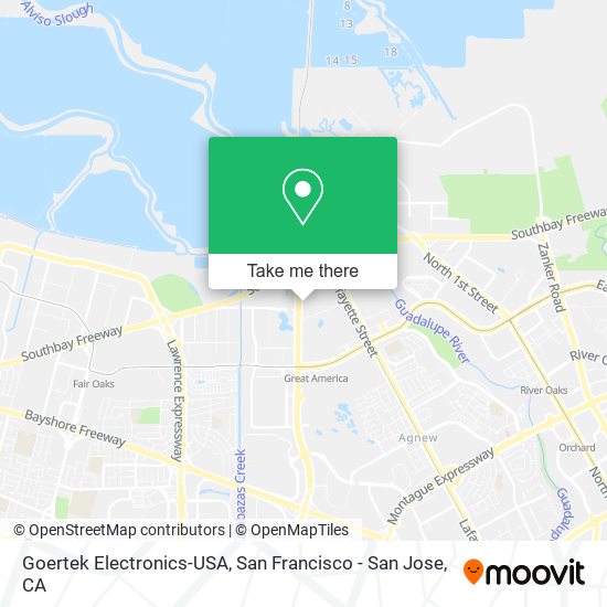 Mapa de Goertek Electronics-USA