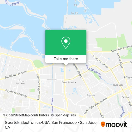 Mapa de Goertek Electronics-USA