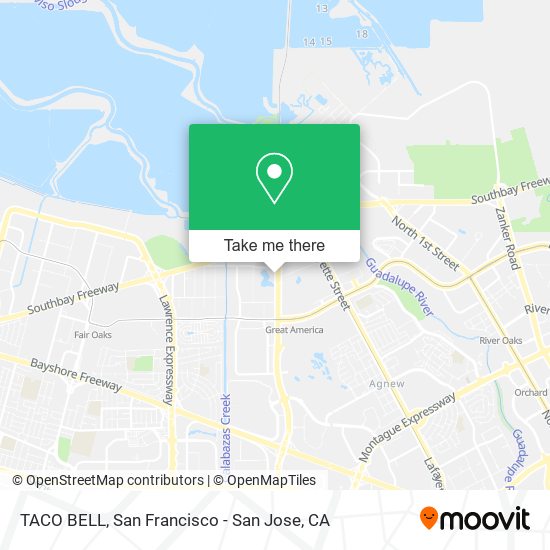 Mapa de TACO BELL