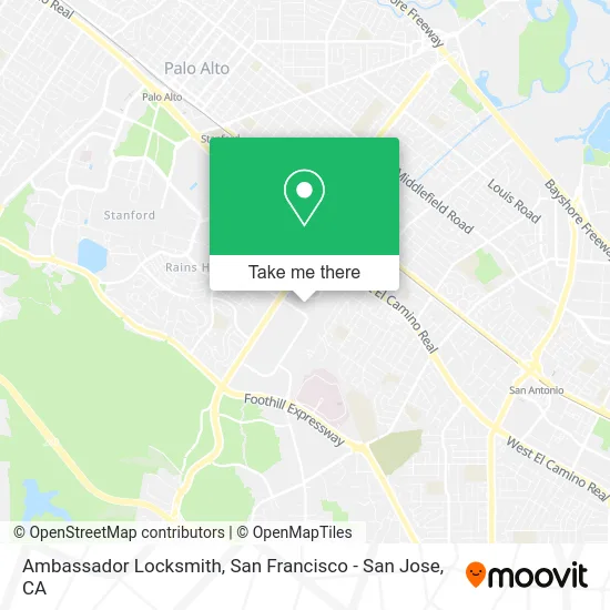 Ambassador Locksmith map