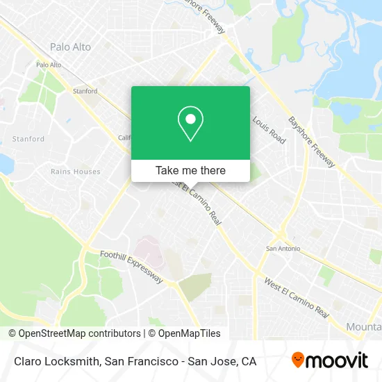 Claro Locksmith map