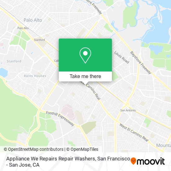 Appliance We Repairs Repair Washers map