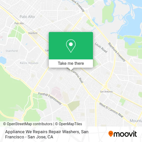 Appliance We Repairs Repair Washers map