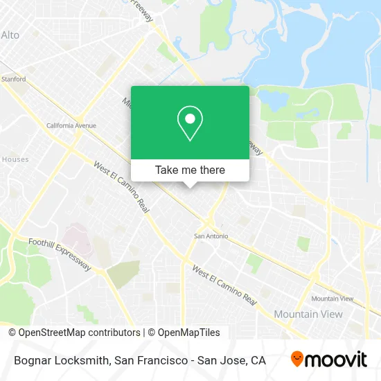 Bognar Locksmith map