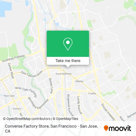 Converse Factory Store map