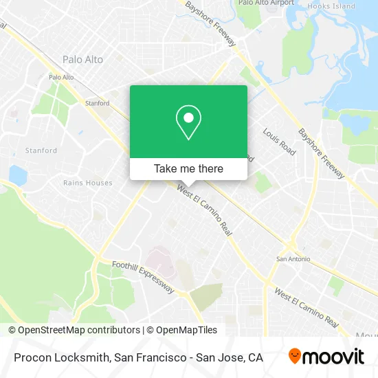 Mapa de Procon Locksmith