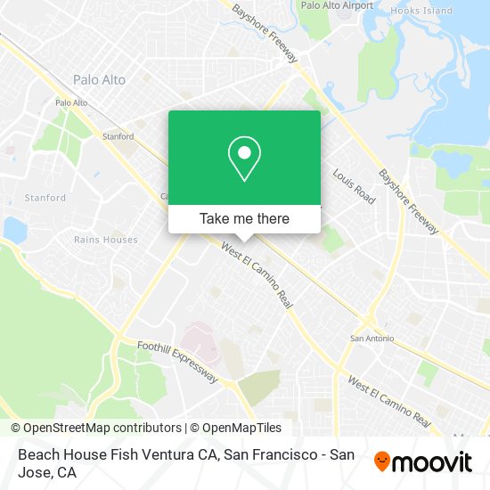 Beach House Fish Ventura CA map