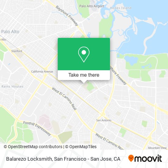 Mapa de Balarezo Locksmith