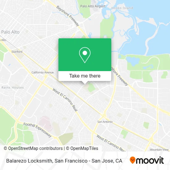 Balarezo Locksmith map