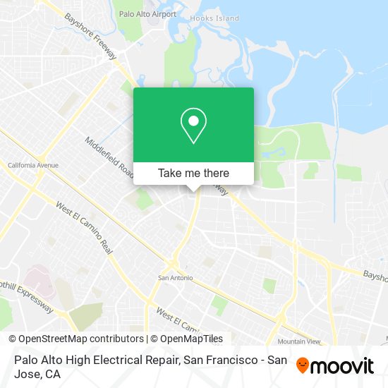 Palo Alto High Electrical Repair map