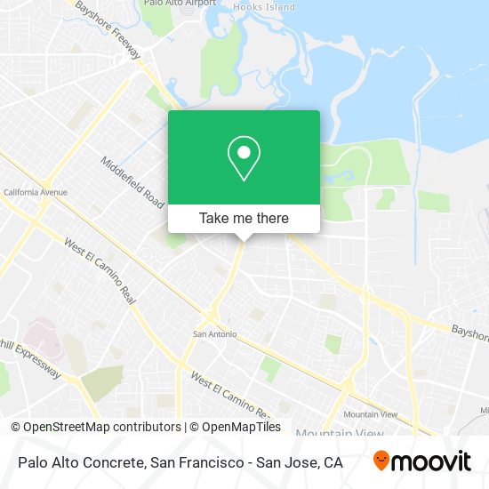 Palo Alto Concrete map