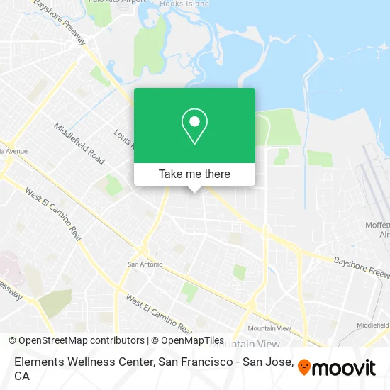 Mapa de Elements Wellness Center