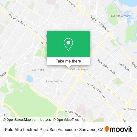 Mapa de Palo Alto Lockout Plus