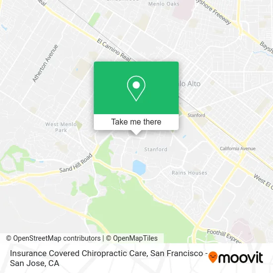 Insurance Covered Chiropractic Care map