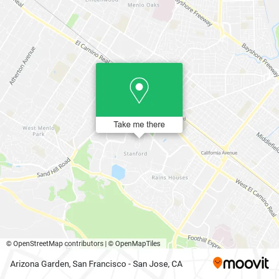 Arizona Garden map