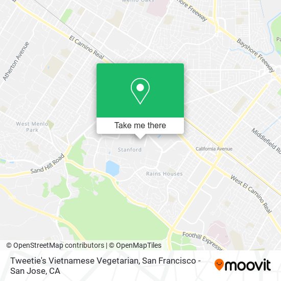 Tweetie's Vietnamese Vegetarian map