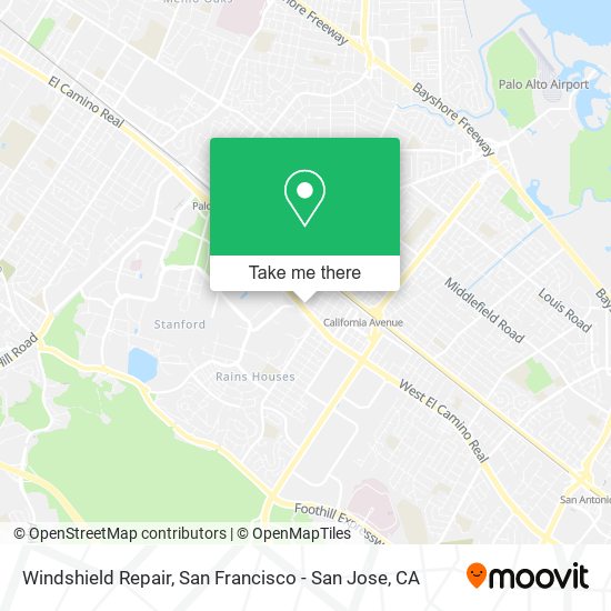 Windshield Repair map