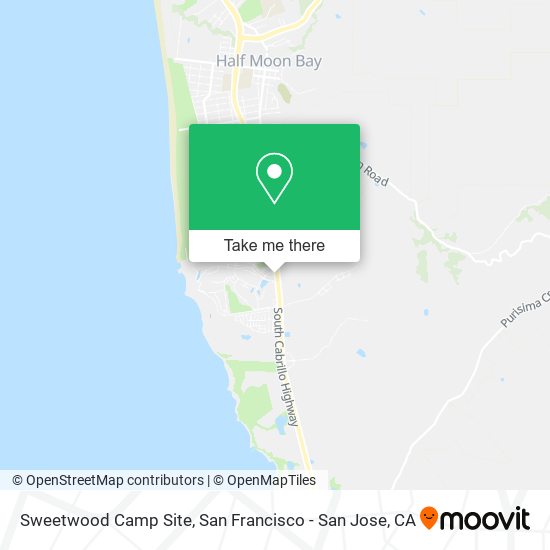 Sweetwood Camp Site map