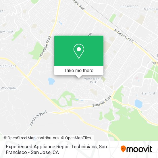 Experienced Appliance Repair Technicians map
