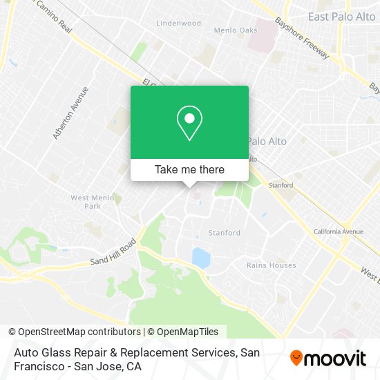 Auto Glass Repair & Replacement Services map