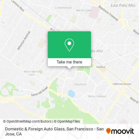 Mapa de Domestic & Foreign Auto Glass