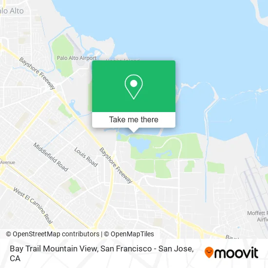 Mapa de Bay Trail Mountain View