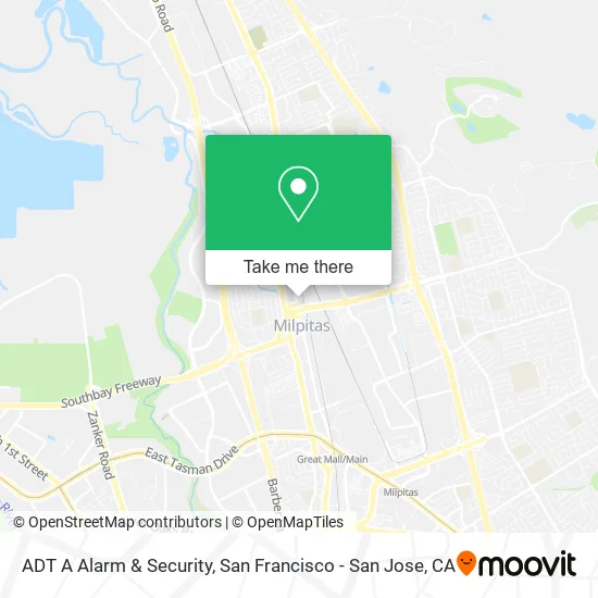 Mapa de ADT A Alarm & Security