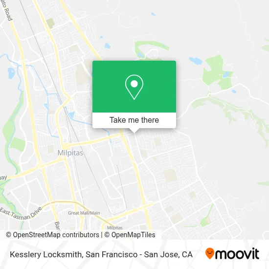 Kesslery Locksmith map