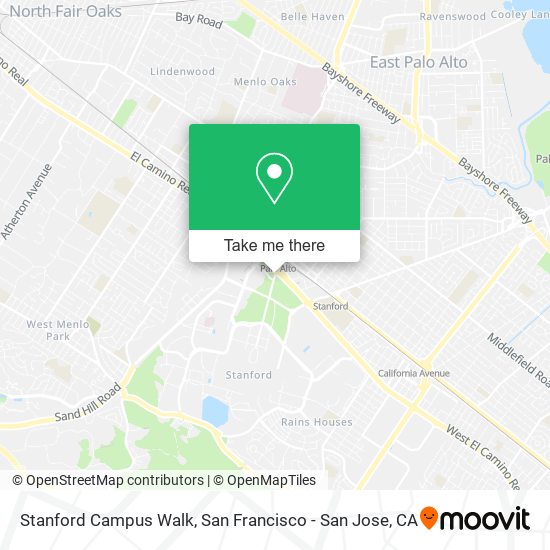 Stanford Campus Walk map
