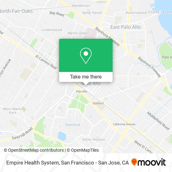 Empire Health System map