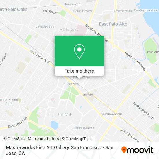 Mapa de Masterworks Fine Art Gallery