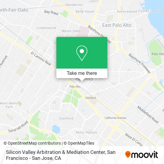 Silicon Valley Arbitration & Mediation Center map