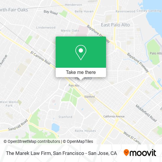 The Marek Law Firm map
