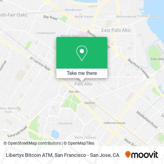 Mapa de Libertyx Bitcoin ATM