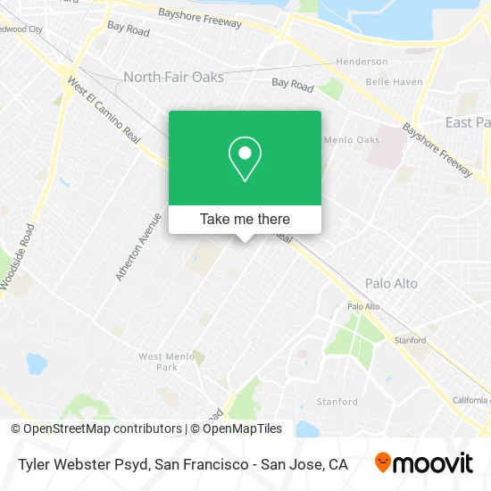 Mapa de Tyler Webster Psyd