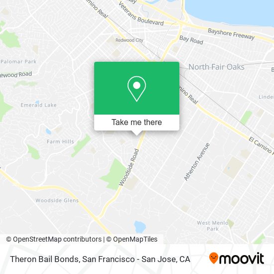 Theron Bail Bonds map
