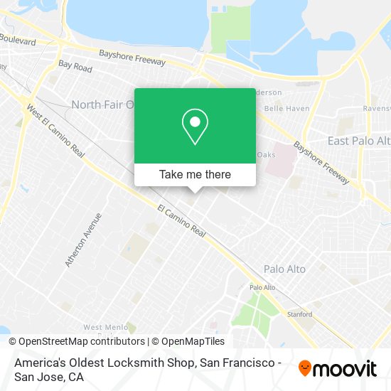 America's Oldest Locksmith Shop map