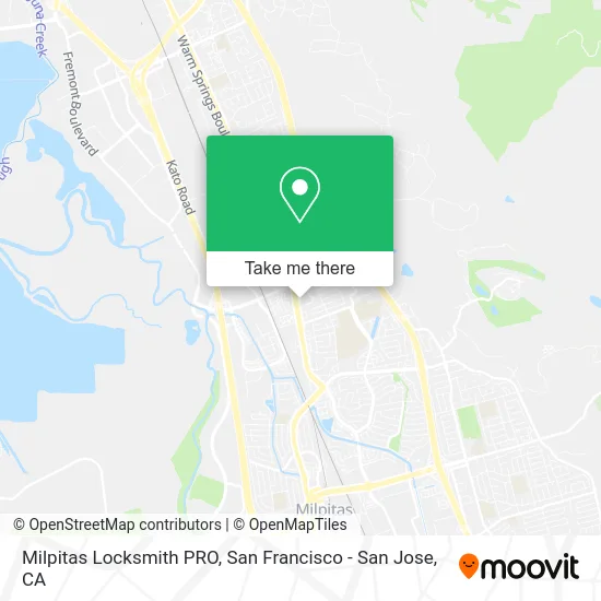 Milpitas Locksmith PRO map