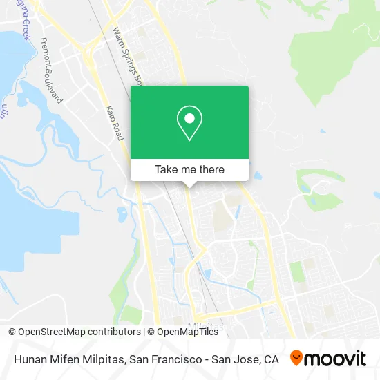 Hunan Mifen Milpitas map