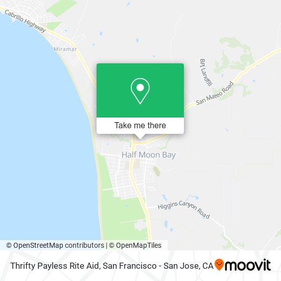 Mapa de Thrifty Payless Rite Aid