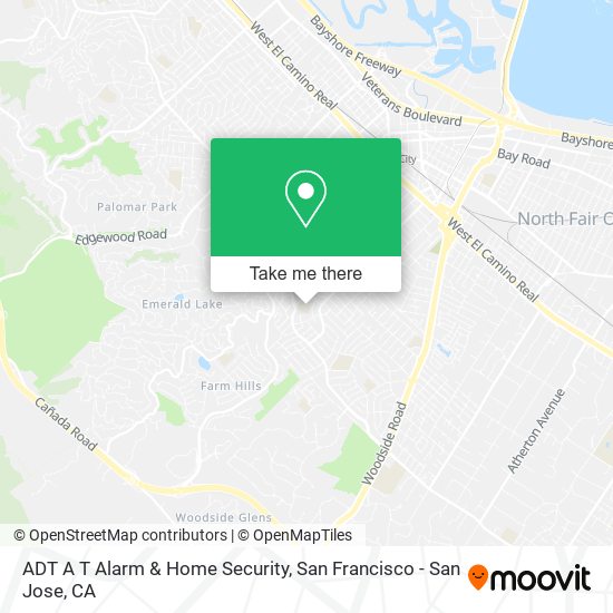 ADT A T Alarm & Home Security map