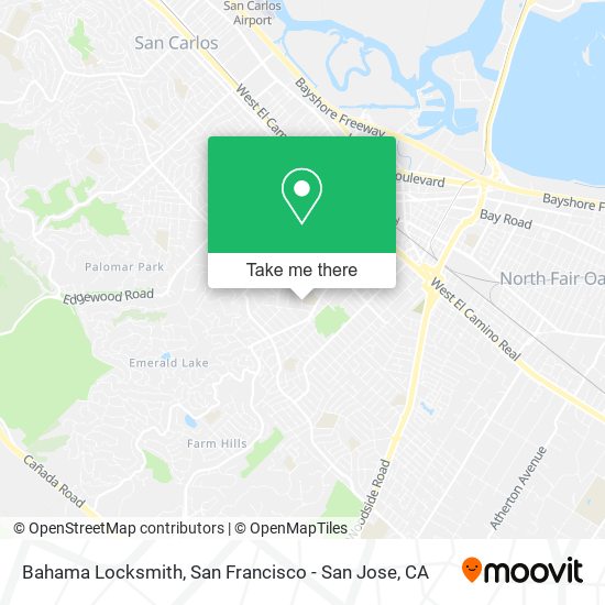 Bahama Locksmith map