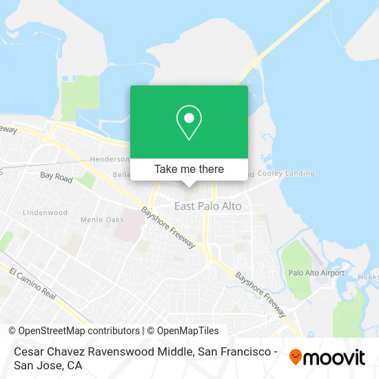 Cesar Chavez Ravenswood Middle map